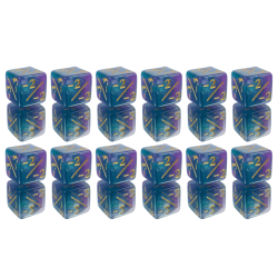 SET OF 12 D6 DICE 1.6 CM...