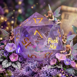 RPG Dice Glitter Fuck Me...