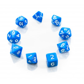 RPG Dice Blue Set 9 Dice Dices