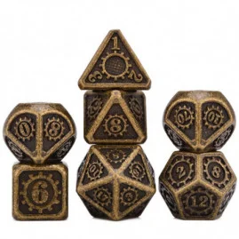 RPG Dice Steampunk Set of 7...
