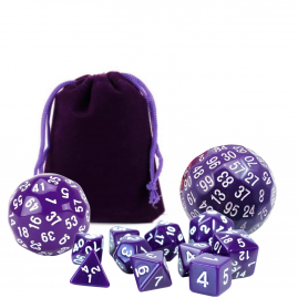 RPG Dice Purple Set 12 Dice...