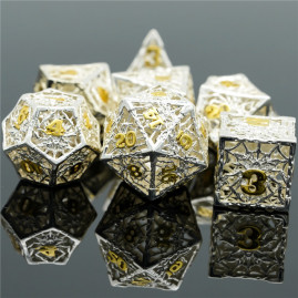 RPG Dice Golden Web Set of...