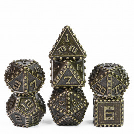 RPG Dice Riveted Bronze Set...