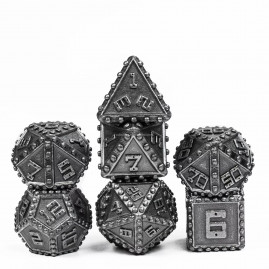 RPG Dice Riveted Nickel Set...