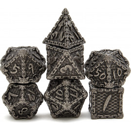RPG Dice Silver Prison Set...