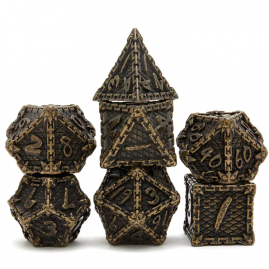 RPG Dice Golden Prison Set...