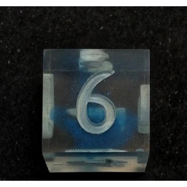 Dice D6 RPG Blue Whirlpool...