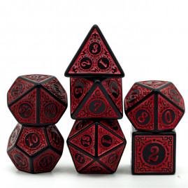 RPG Dice Fire Temple Set 7...