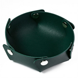 Leather Dice Tray Bowl Tray...